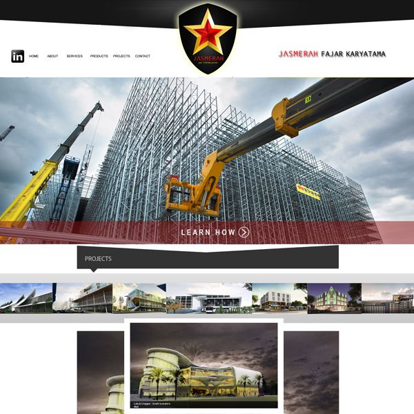 Project: Web Design, Client: JM Construction