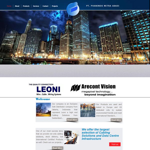 Project: Web Design, Client: Leoni - Switzerland