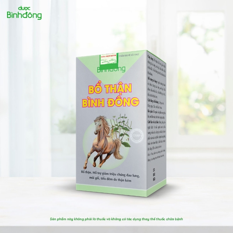 Bao bì Bổ Thận Bình Đông · Hộp 60 viên