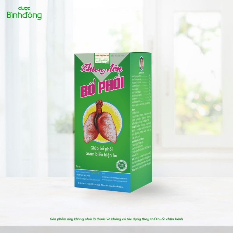 Bao bì Thiên Môn Bổ Phổi Trẻ Em · Chai 90 ml