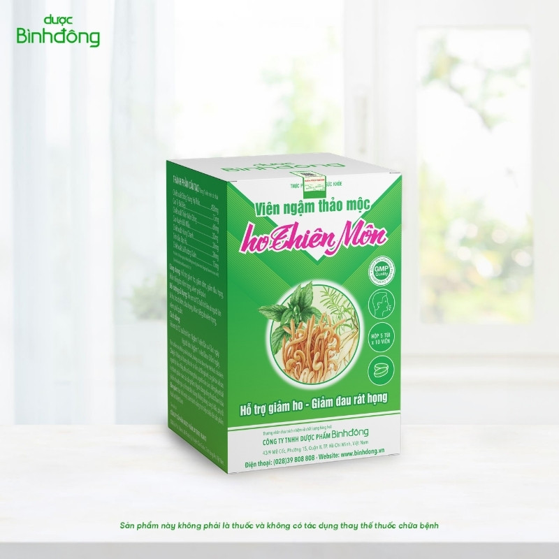 Viên ngậm Ho Thiên Môn hộp 10 vỉ