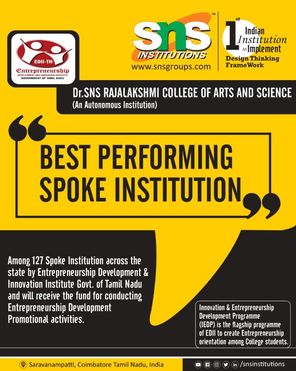 Best Performing Spoke Institution