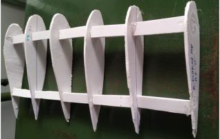 cut section of tapered wing section