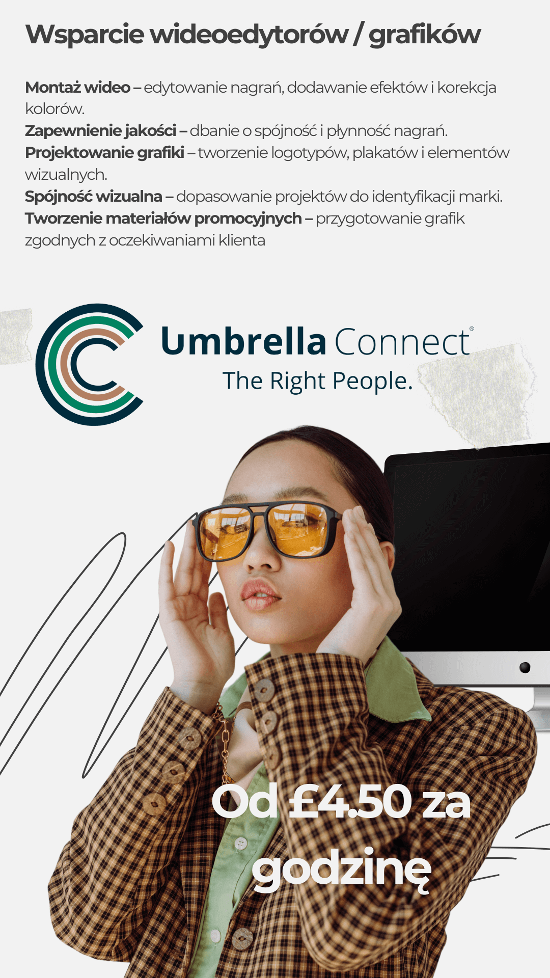 Umbrella Connect - Wsparcie Wideoedytorów i Grafików w UK