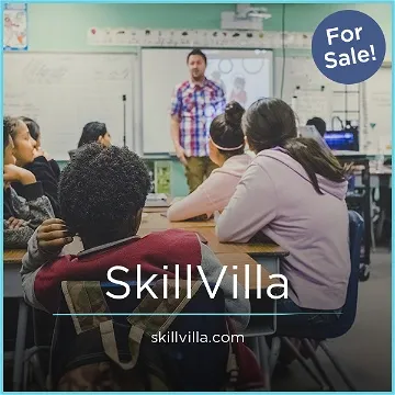 SkillVilla.com is an aspirational domain name that evokes the feeling of communal setting where people can help each other with very different tasks and skills. 