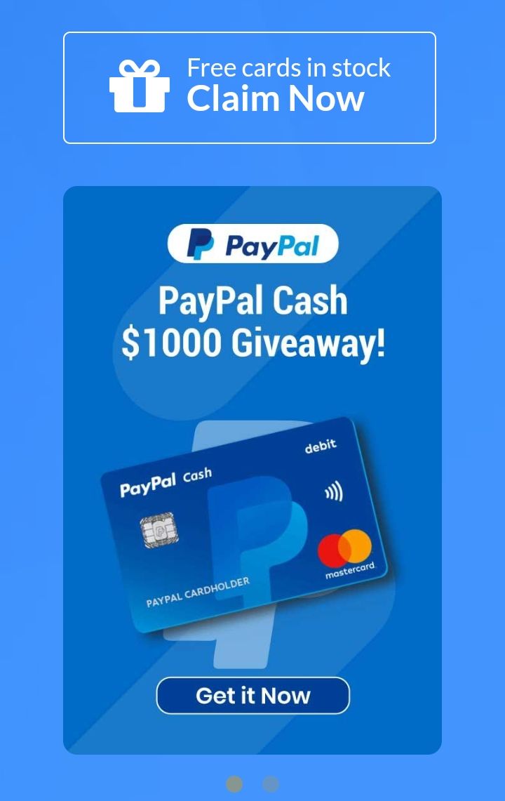 How Do You Get PayPal $1000 Gift Card? A PayPal $1000 gift card is a pre-loaded card that contains $1000 cash which you can use for various types of buys. To qualify for a PayPal $1000 Gift Card giveaway, first, you will have to complete a quick sponsor activity