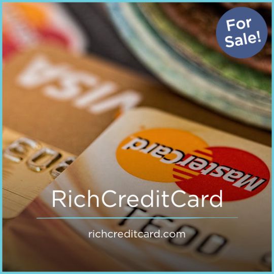 RichCreditCard: An impressive inviting name that can help elevate your brand. Great fit for industries such as a Bank or Credit Union, a Finance business and many more! Nab this name before it's too late.