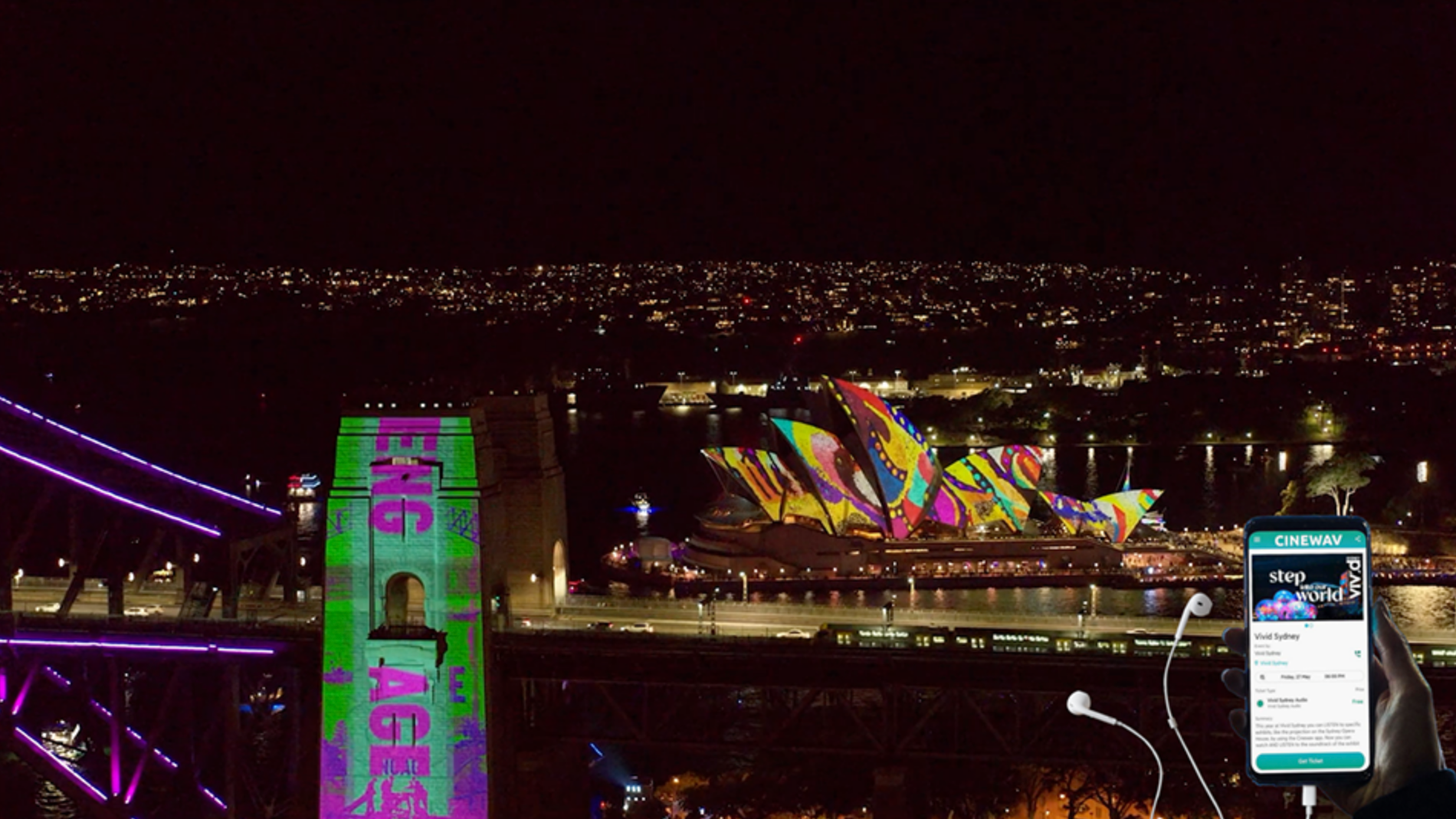Cinewav event audio at Vivid Sydney 2023