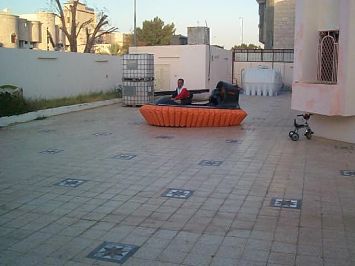 Rescue preparation in Holy Makkah despite the destruction of Dubai ports for everything including the hovercraft parts except the shell as a bad souvenir and only released by special letter from the cost guard chief, Prof. Rushwan rebuilt the hovercraft from local available materials after many developments