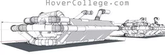 Dr. Rushwan teflon hovercraft aircusion for Arabian floods