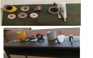 Single phase induction motor with pump setup-1