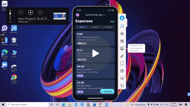 Xero Expenses Claims Capabilities. Easily Scan & Automate the key in work. No more manual key in.