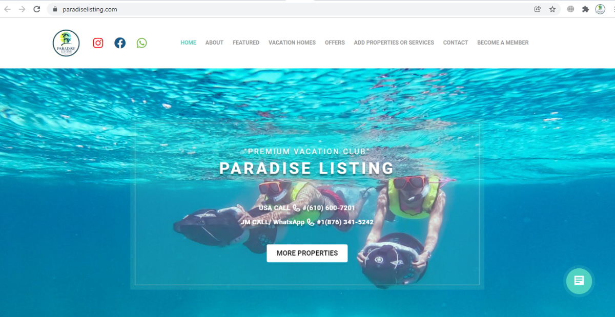 Paradise Home Page