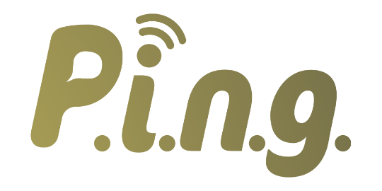 P.I.N.G. Logo with Gradient