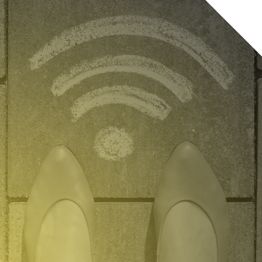 Man testing network with gradient