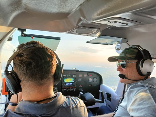 South African Pilot Richard Browne making his way from across the globe to receive additional certificates at NorthPoint Aviaton.