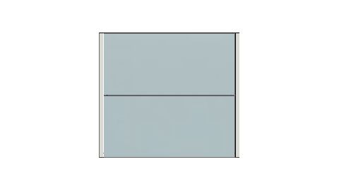 Architectural glass panels set into minimal edge aluminum frames for drawers of Floatmodern floating vanities.