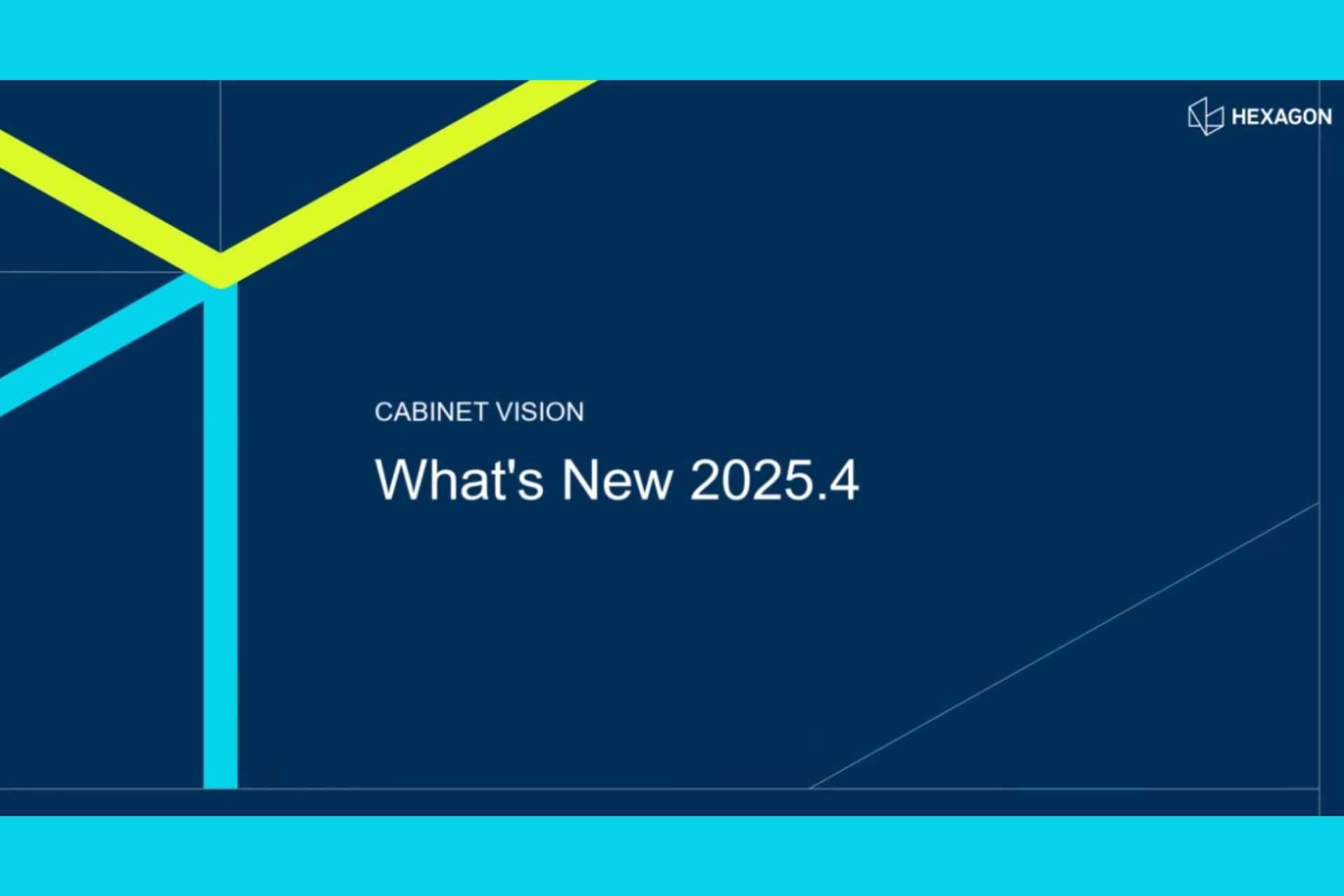 What's New in CABINET VISION 2025.4