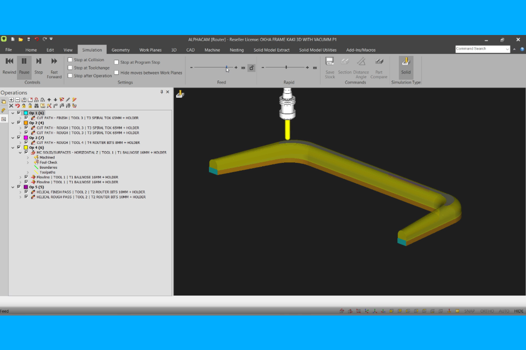 Improving productivity and precision with ALPHACAM