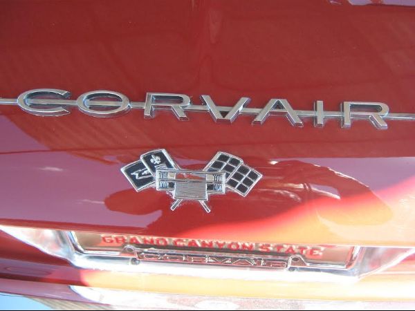 red covair restoration with custom paint match