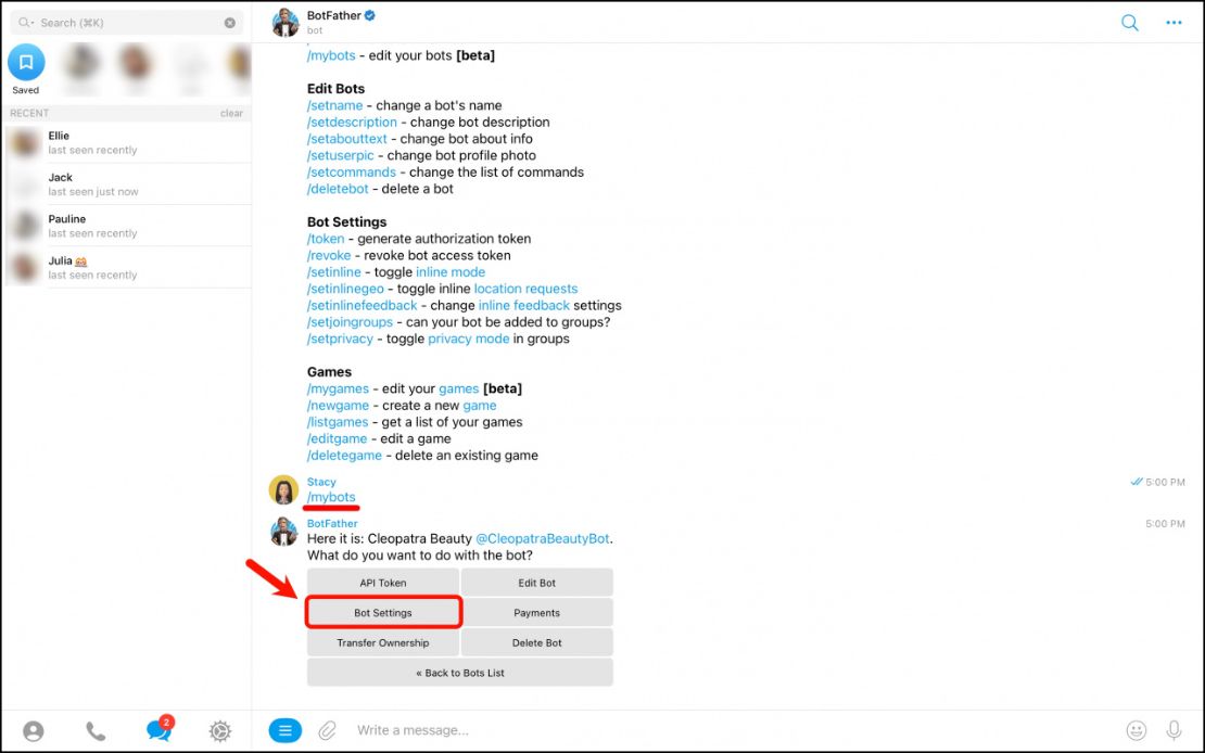 Telegram чатбот холбох
