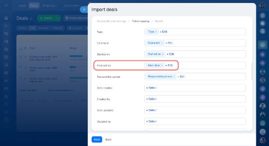 CRM-д дата импортлох