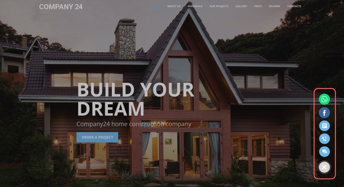Website widget