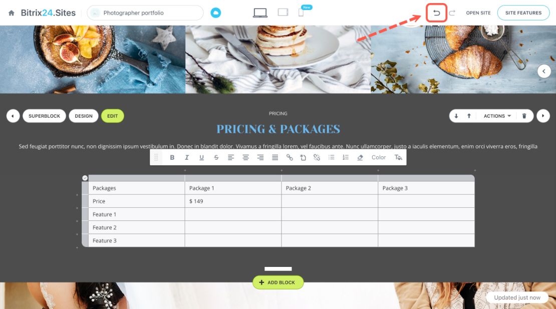 Bitrix24 Sites, Stores болон мэдлэгийн сан дахь хүснэгтүүд