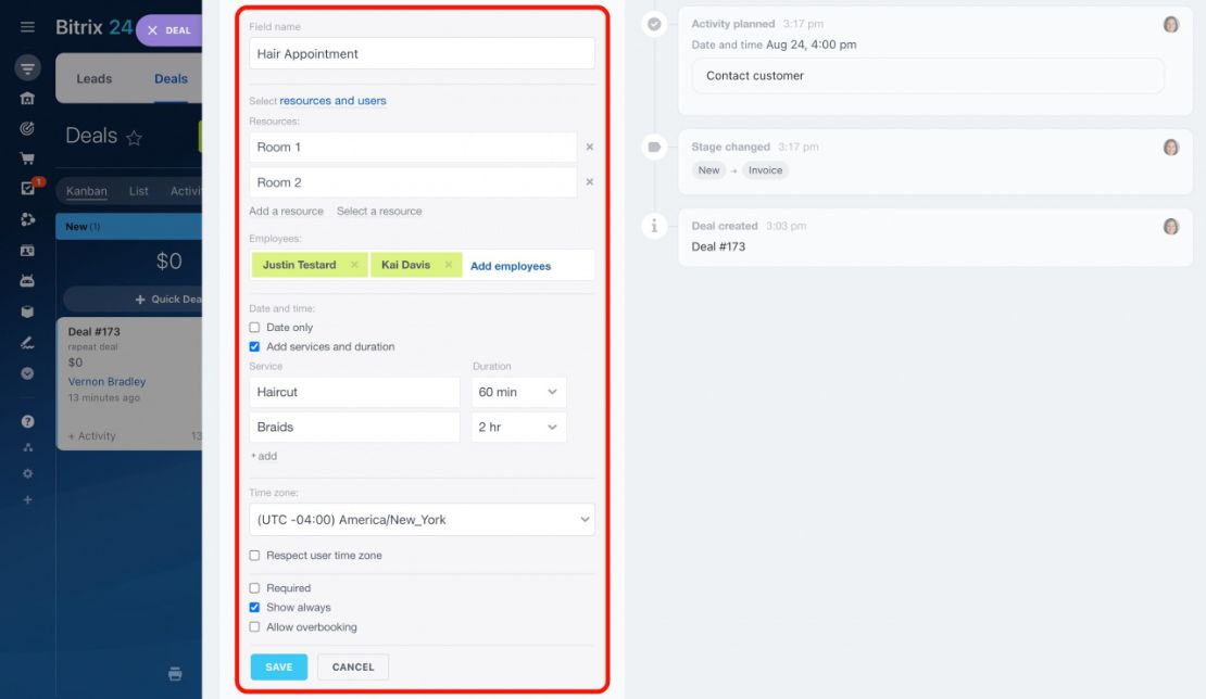 Resource booking: CRM-д цаг захиалгыг удирдах