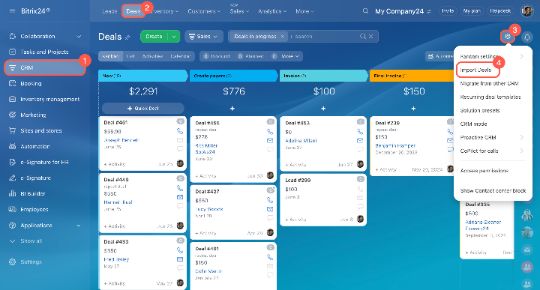 CRM-д дата импортлох