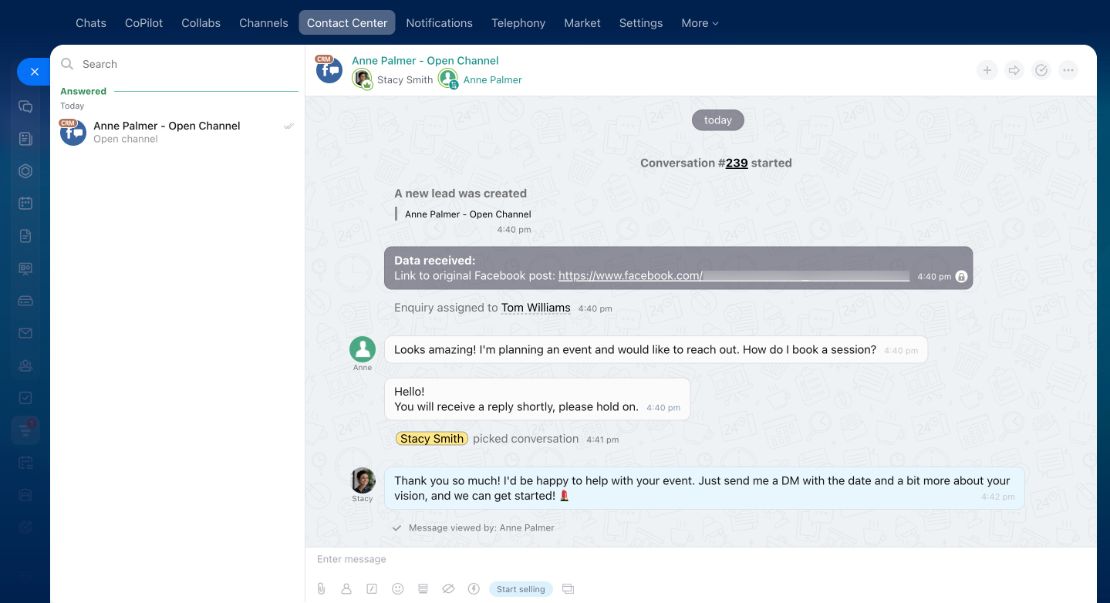Facebook: Коммент холбох