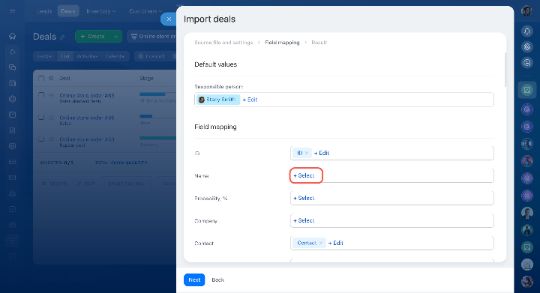 CRM-д дата импортлох