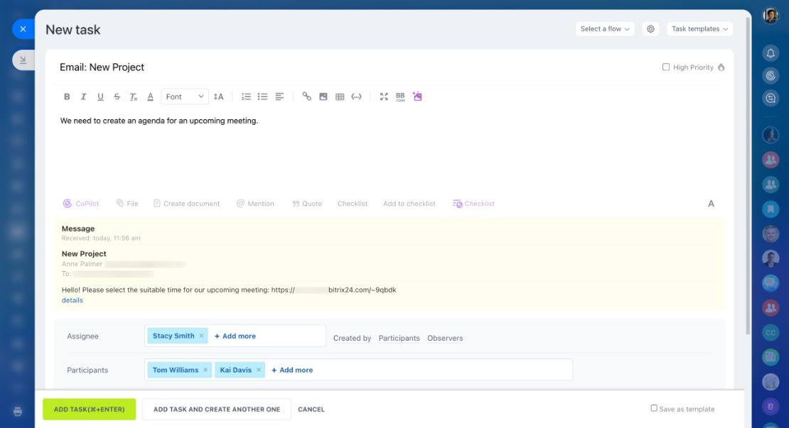 Bitrix24 имэйл удирдах