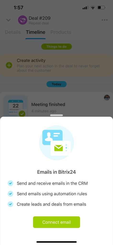 Bitrix24 -д имэйл хаяг холбох