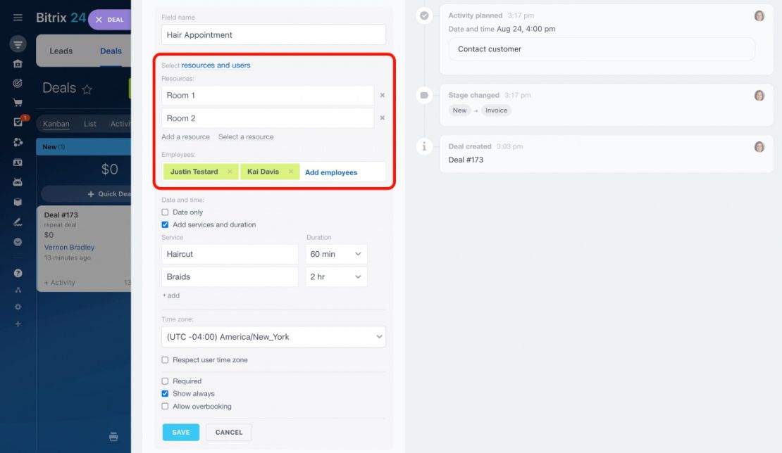 Resource booking: CRM-д цаг захиалгыг удирдах