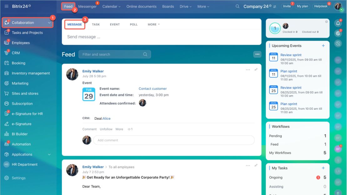 Feed нийтлэлийг бусад хэрэглэгчид илгээх