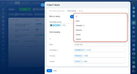 CRM-д дата импортлох