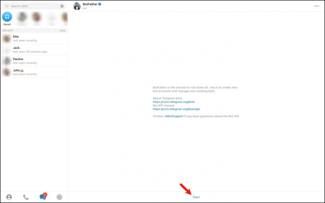 Telegram чатбот холбох