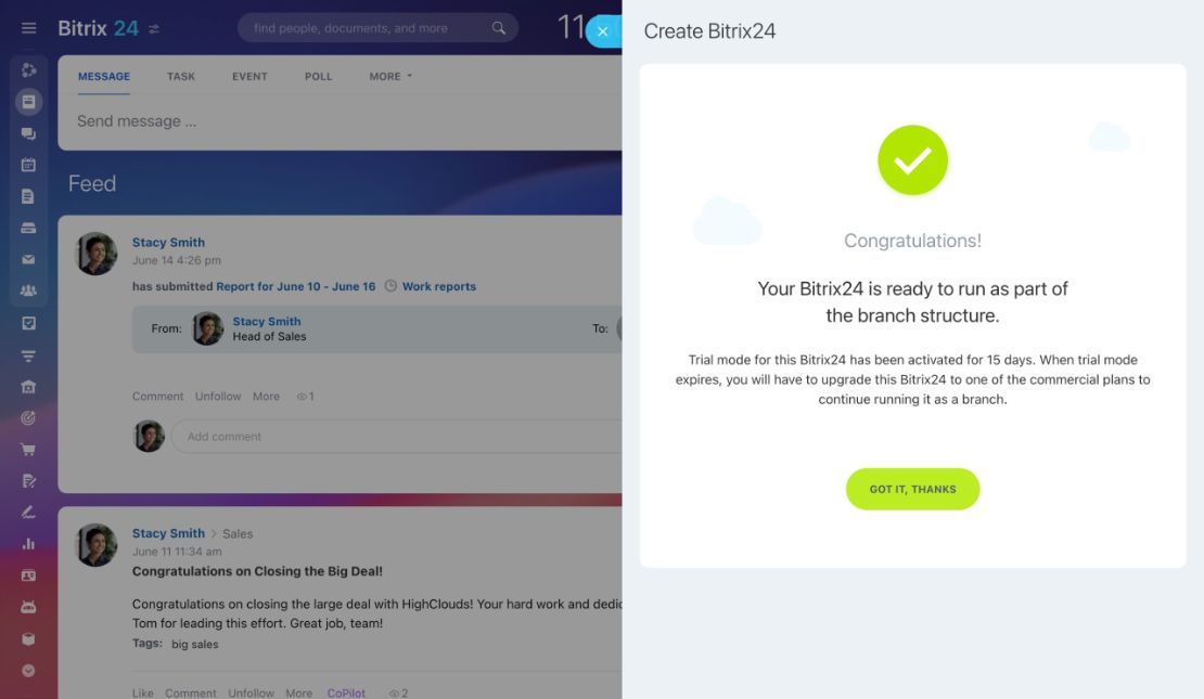 Branch network үүсгэх