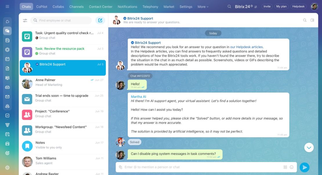 Bitrix24 Support