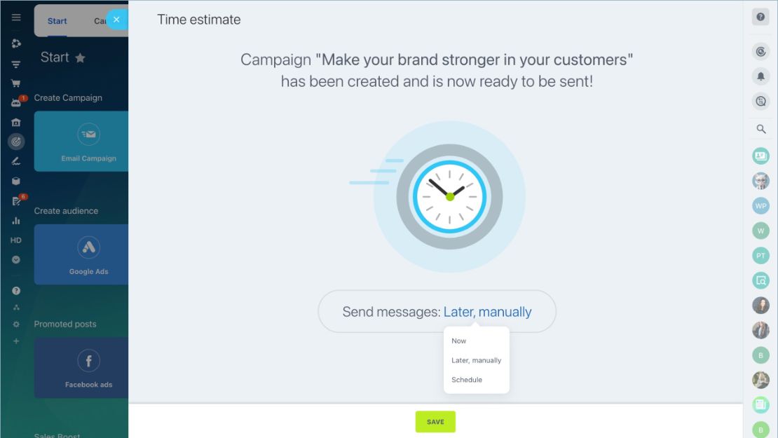 Messenger campaign