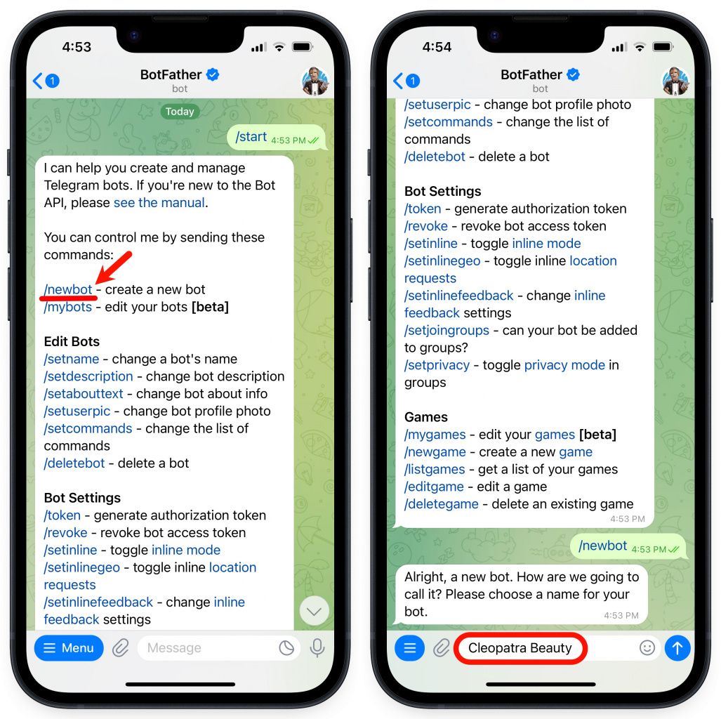 Telegram чатбот холбох