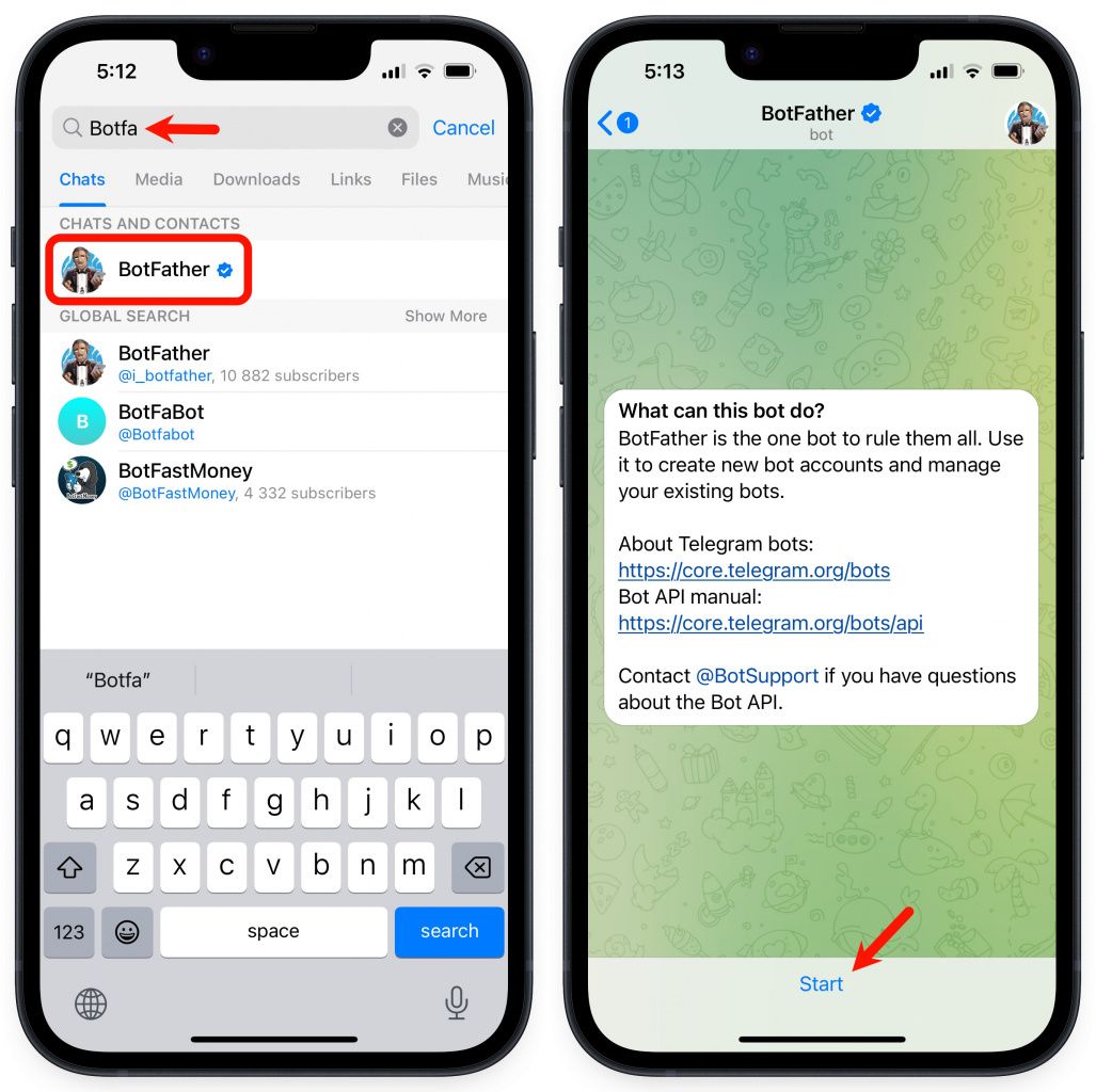 Telegram чатбот холбох