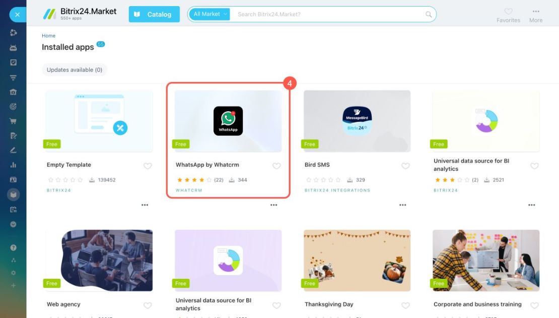 Bitrix24 Market аппликейшнүүдийн дэмжлэг