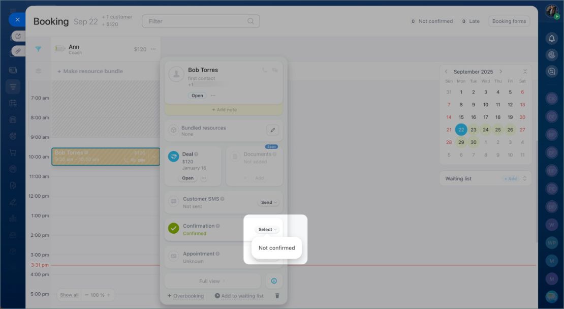 CRM Booking