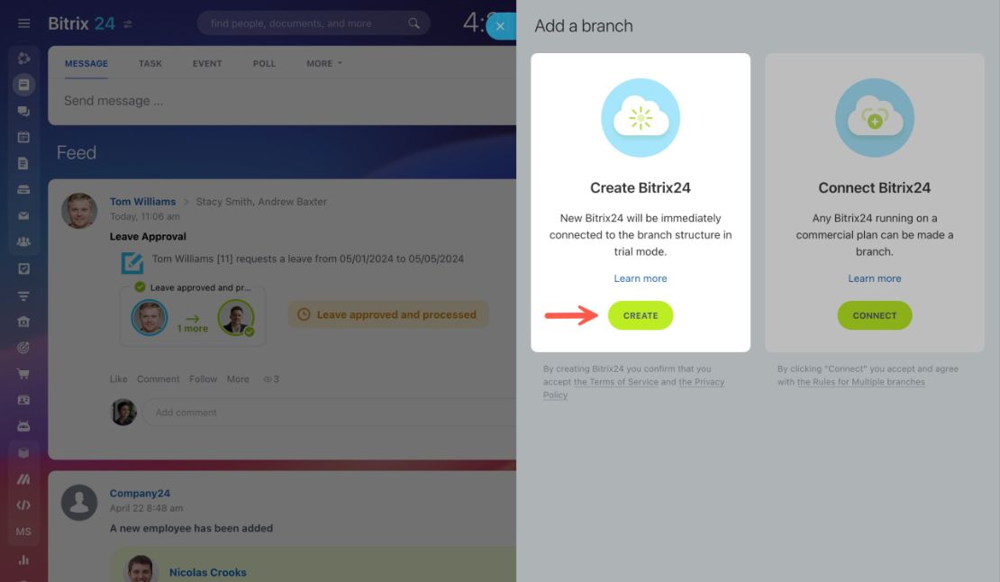 Branch network үүсгэх