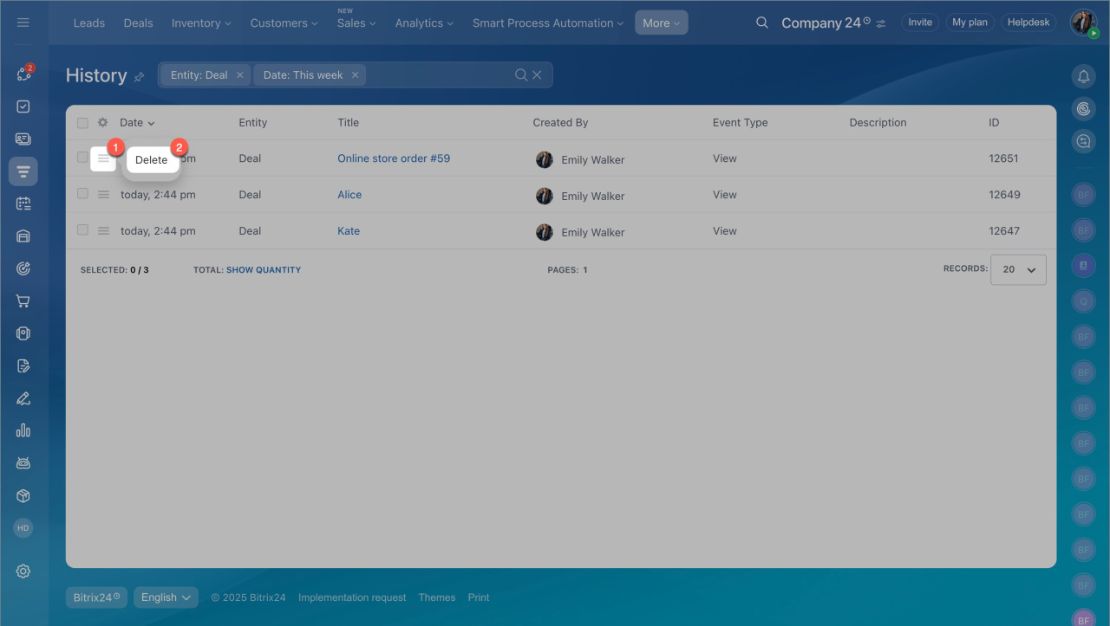 CRM history