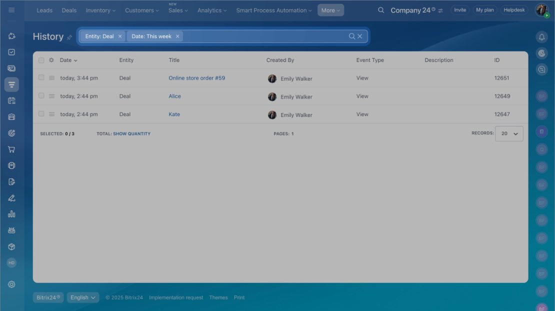 CRM history