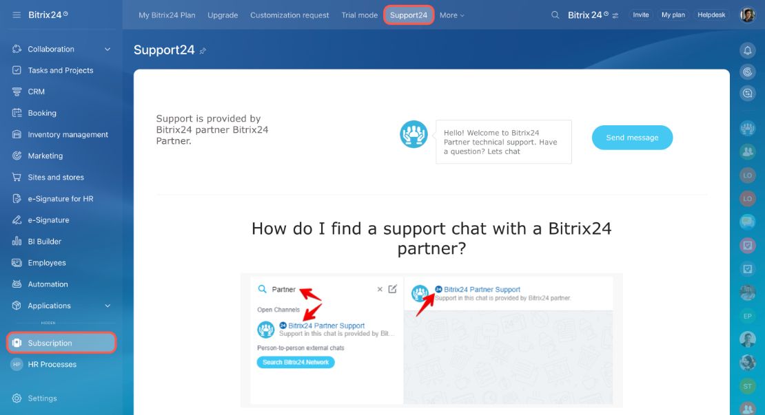 Bitrix24 Support