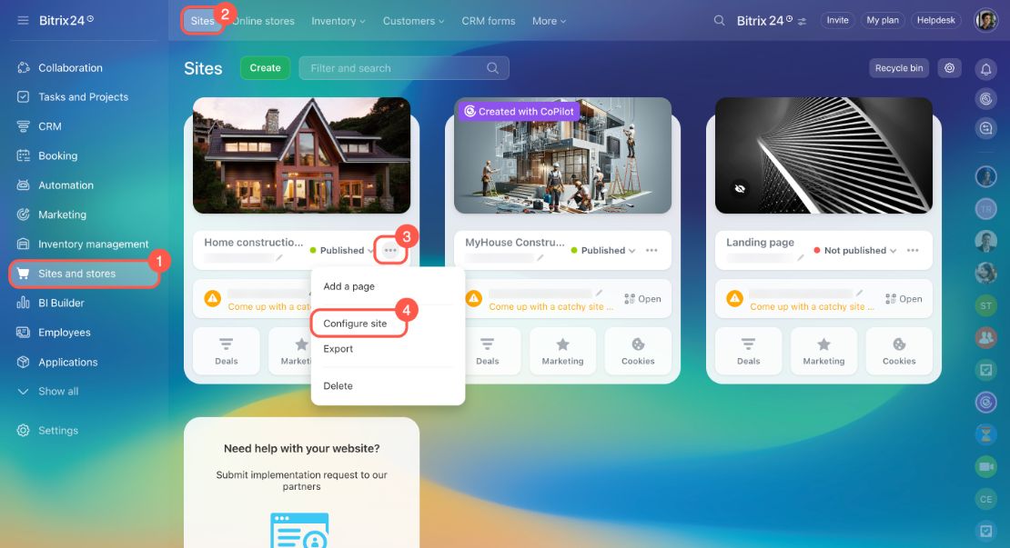 Website widget